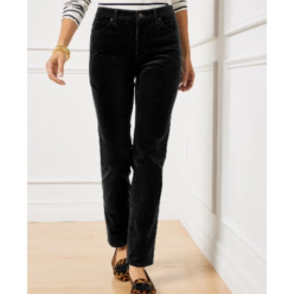 Talbots Charcoal Velvet Flawless Five-Pocket Jeans 16W